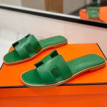 Hm Oran Sandal Green Cowhide 294849