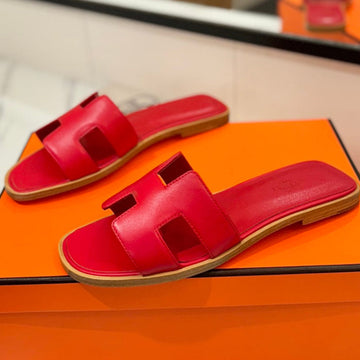 Hm Oran Sandal Red Cowhide 294856