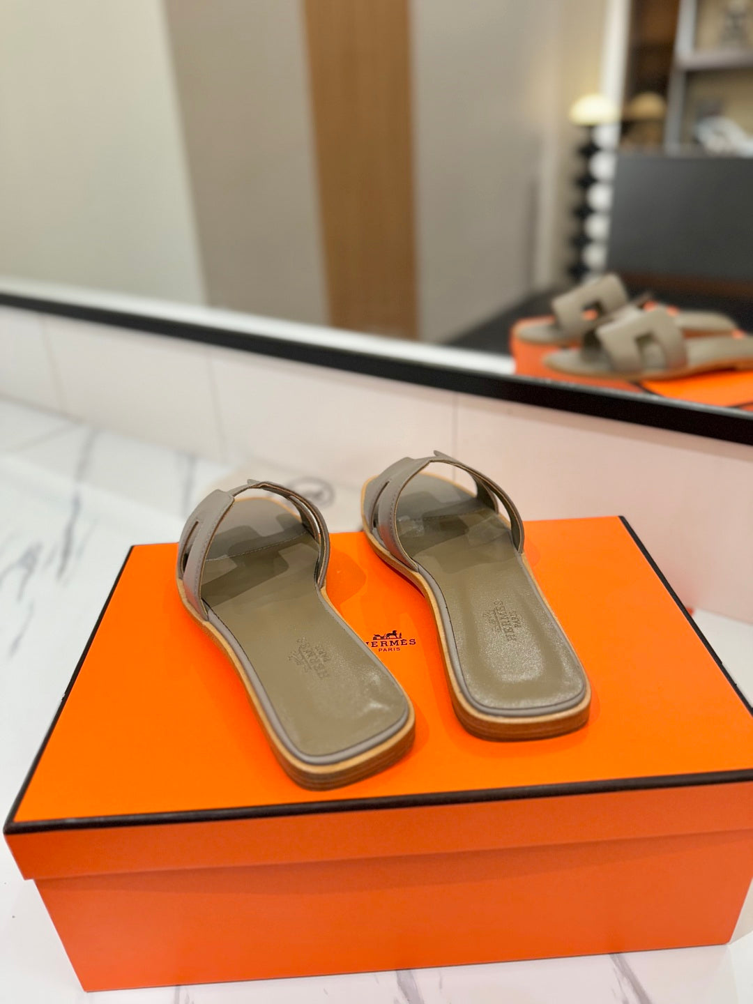 Hm Oran Sandal Etoupe Cowhide 294859