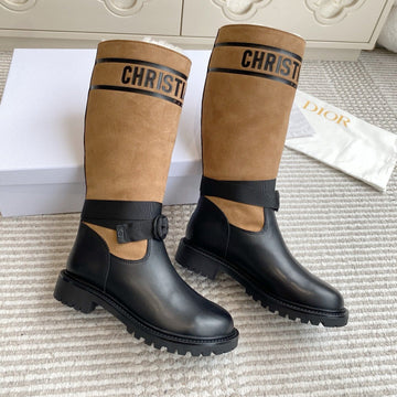 Dior 2025 Boot Black Mix Brown Suede Cowhide 501185