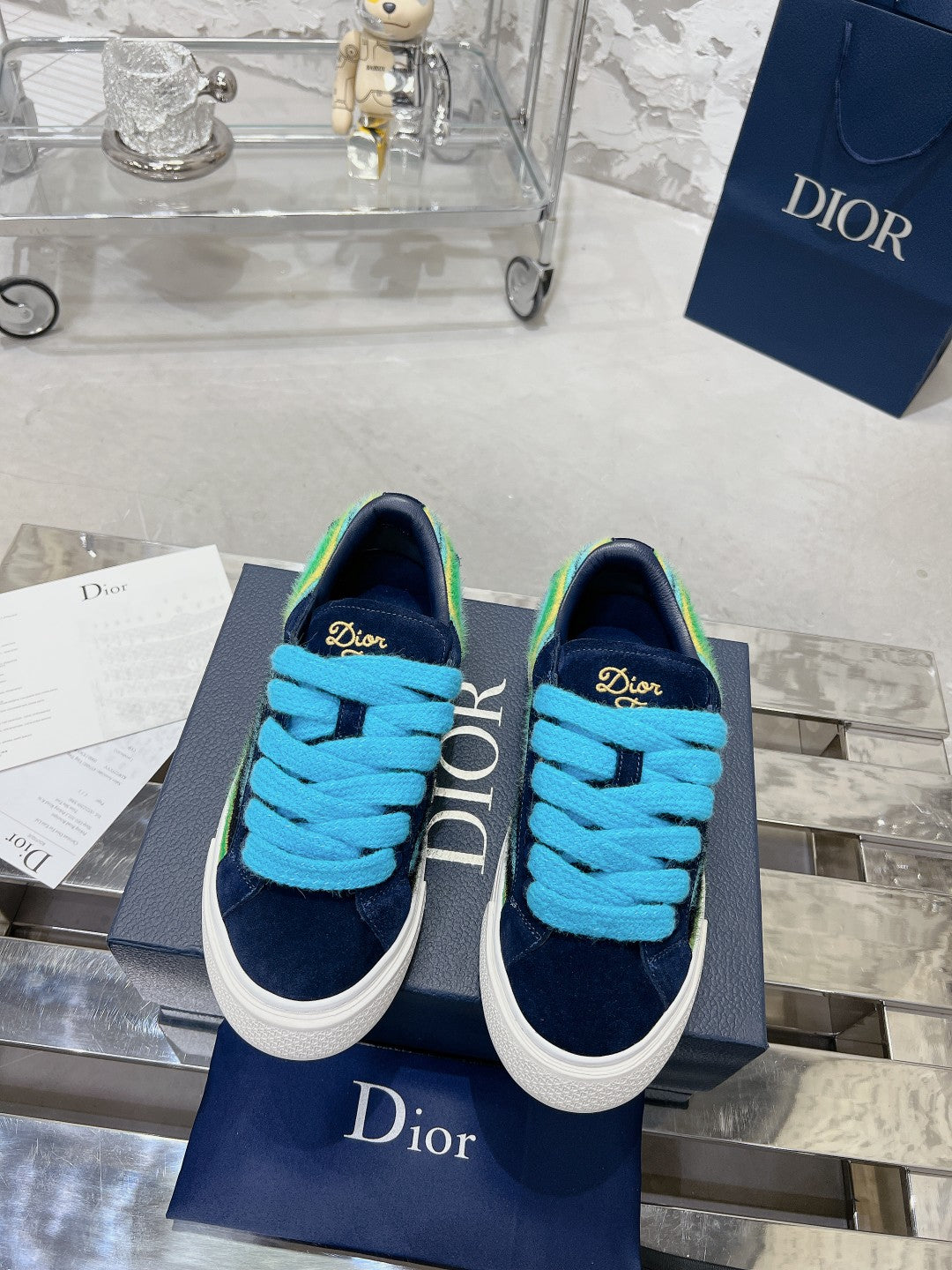 CD B33 Sneaker 30MM In Colorful Suede 100654