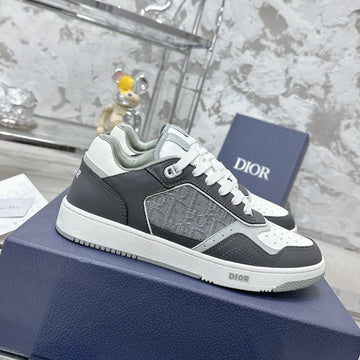 CD B27 Low-Top Sneaker 30MM In Grey Black Monogram Calfskin 100801