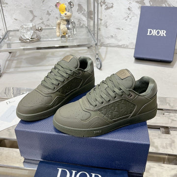 CD B27 Sneaker 30MM In Grey Green Calfskin 100633