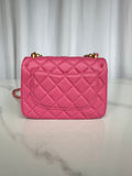 CC MINI 18 FLAP BAG IN DEEP PINK CALFSKIN Bags Bible