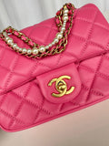 CC MINI 18 FLAP BAG IN DEEP PINK CALFSKIN Bags Bible