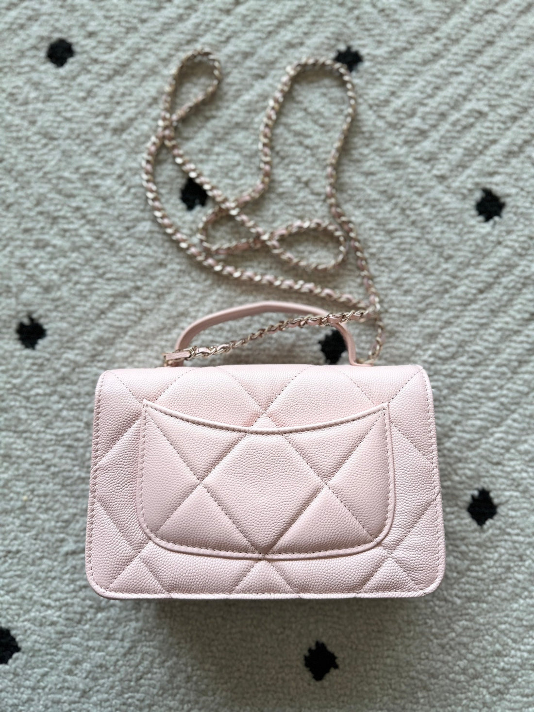 Chanel 2025 Trendy CC Wallet On Chain 19CM Bag Pink Caviar Leather 320290