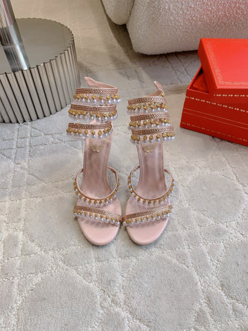 Rc Pearl Sandals Pink Sheepskin 328430