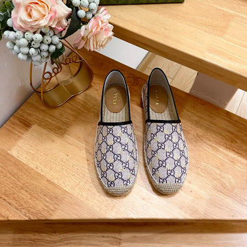 GG Supreme Flat Shoes White Caro