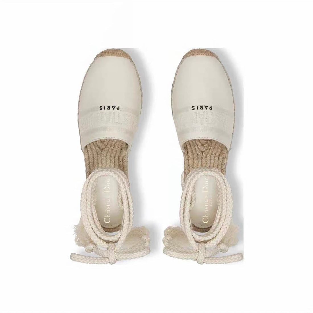 CD FW26 Espadrilles Ivory Sheepskin 692261