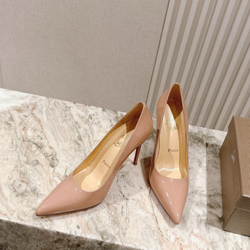 Cl 25S So Kate Pumps 95MM Beige Patent Leather 446682