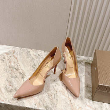 Cl 25S Iriza Pumps 95MM Beige Patent Leather 446685