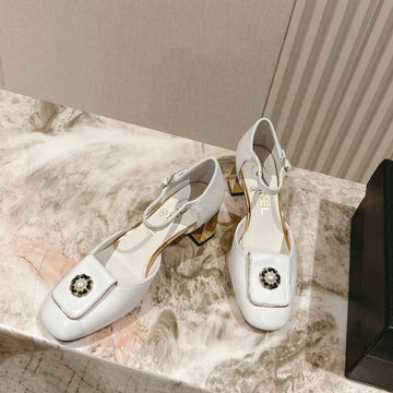 CC 26S Mary Jane Sandals 65 White Sheepskin 658472