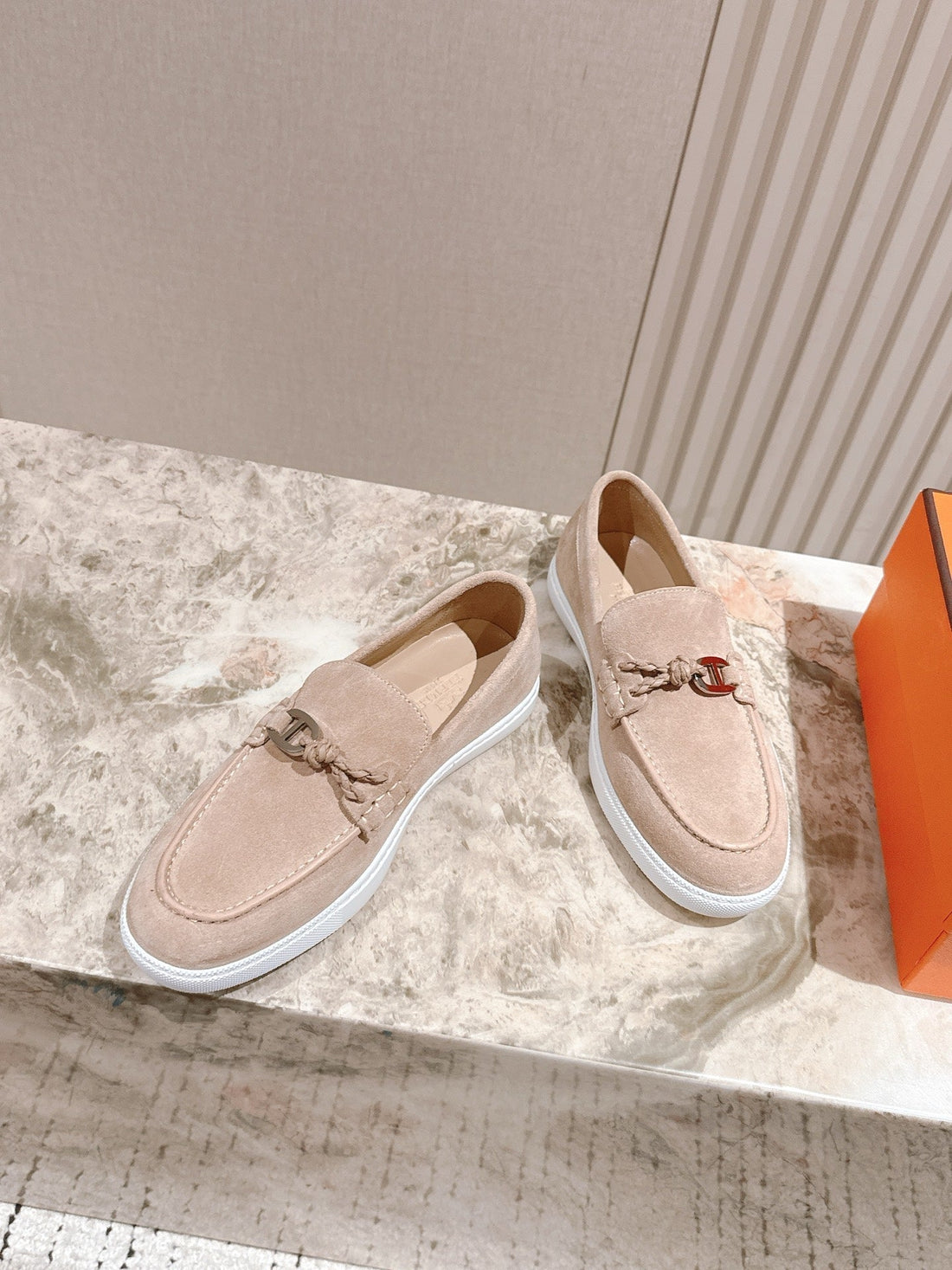 Hm 25S Ignacio Loafer Soft Beige Suede Rubber 445345