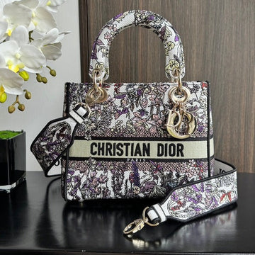 Medium Lady 24 Multicolor Flower Embroidery