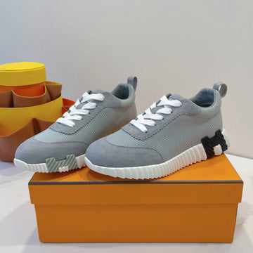 Hm Bouncing Sneaker Gray Fabric With Suede 212280