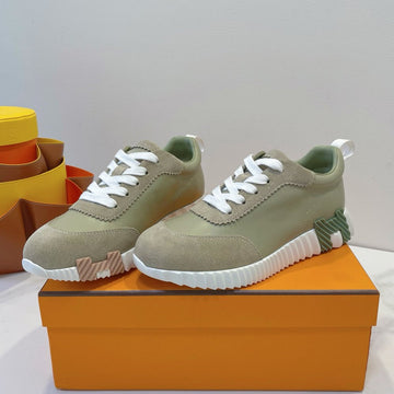Hm Bouncing Sneaker Beige Esquisse Calfskin And Suede 212286
