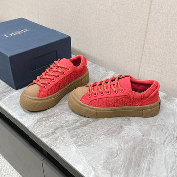 CD And Stone Island B33 Sneaker –– Limited And Numbered Edition Coral Red Canvas