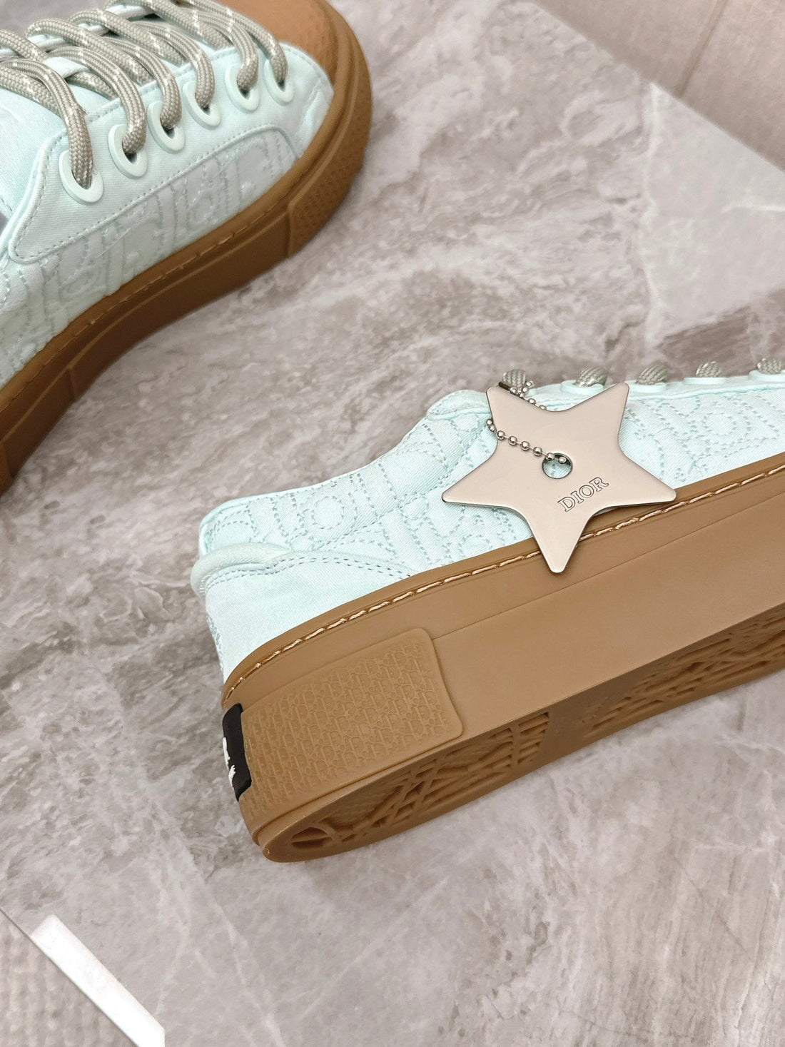 CD And Stone Island B33 Sneaker –– Limited And Numbered Edition Light Jade Green Canvas