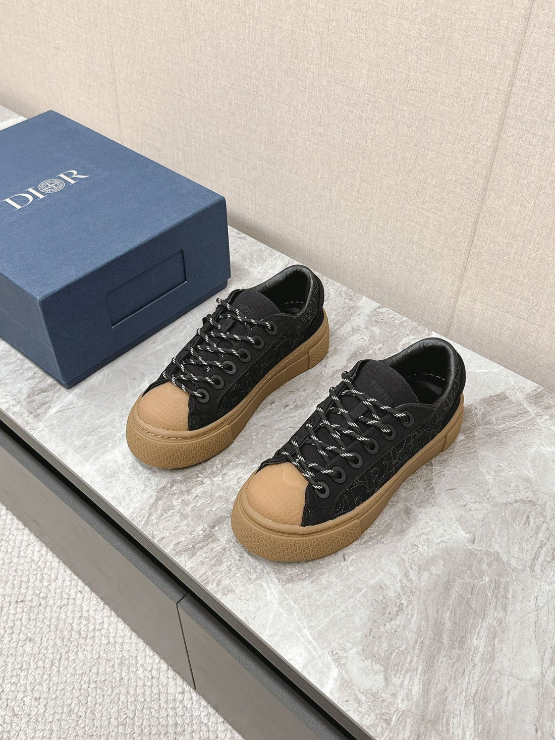 CD And Stone Island B33 Sneaker –– Limited And Numbered Edition Black Canvas