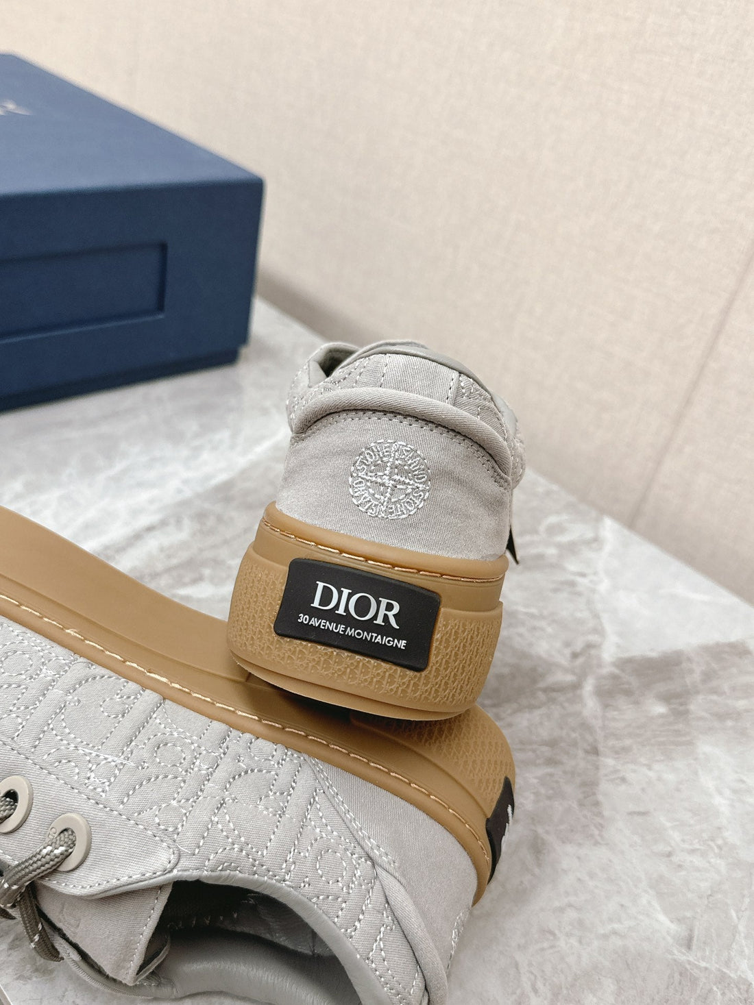 CD And Stone Island B33 Sneaker –– Limited And Numbered Edition Grey Canvas