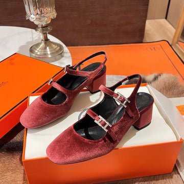 Hm Jackie 50 Pump Red Velvet 680230