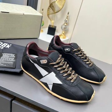Golden Goose 26S Marathon Runner Sneakers Black Leather 735858