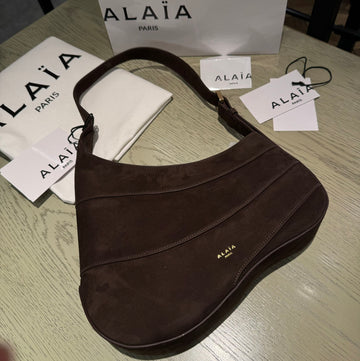 Wave Hobo Bag 29 In Chocolate Suede