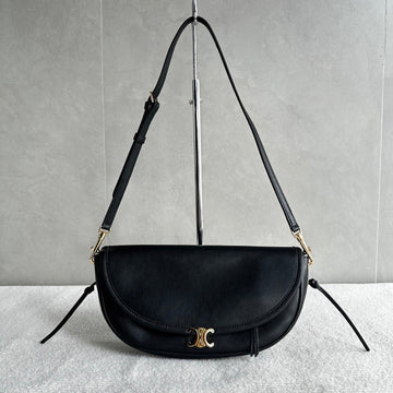 Cl Halfmoon Triomphe Small Bag 25CM Black Lambskin
