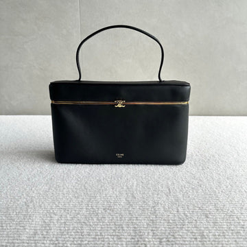 Cl 26S Rectangle Black Supple Calfskin