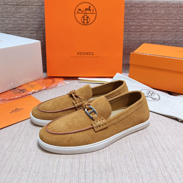 Hm Men's Ignacio Loafer Light Brown Suede 713054