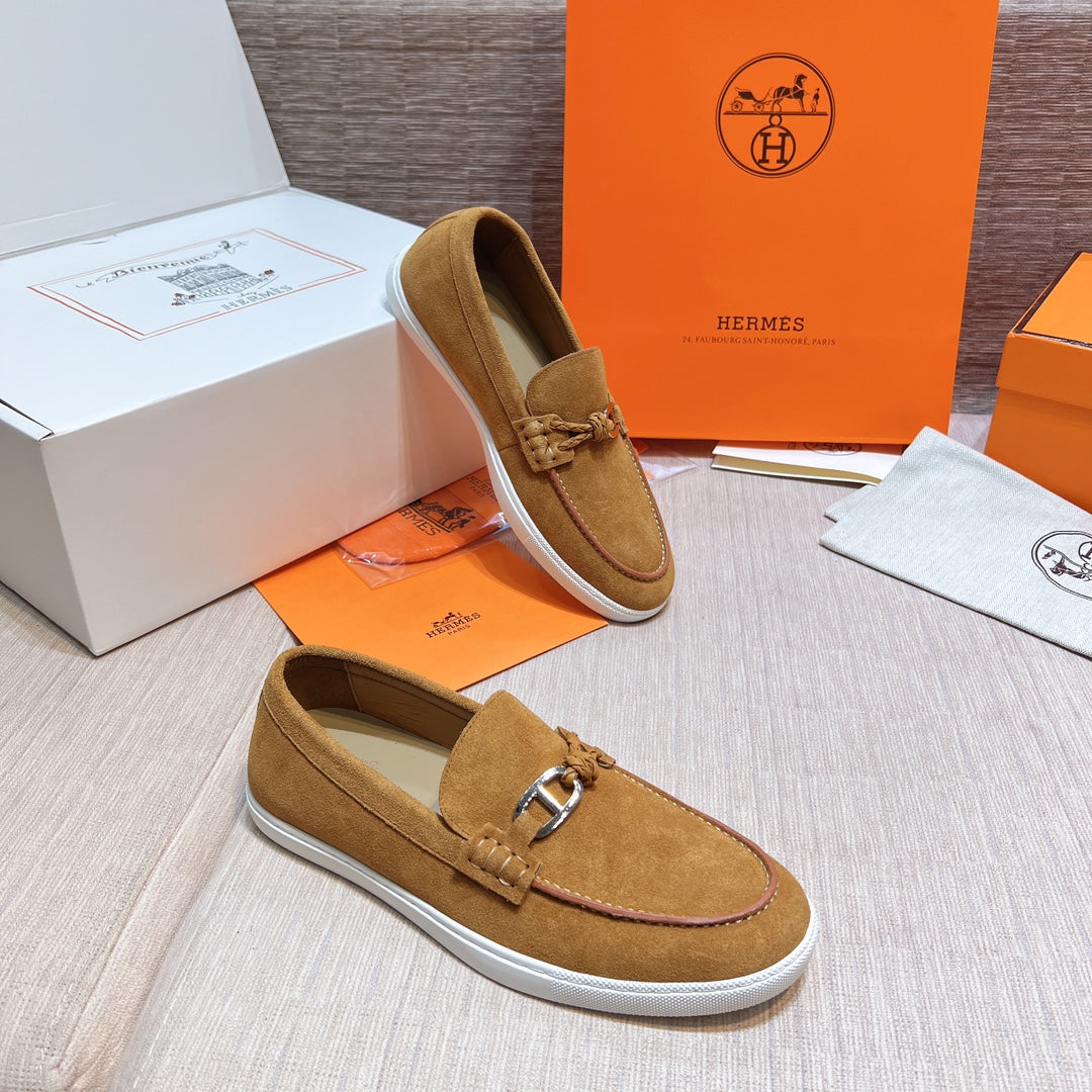 Hm Men's Ignacio Loafer Light Brown Suede 713054
