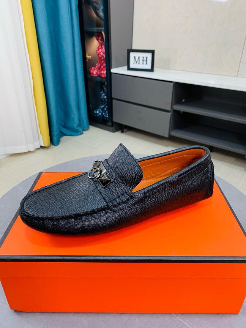 Hm Irving Loafer Black Calfskin