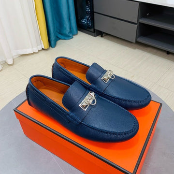 Hm Irving Loafer Navy Calfskin