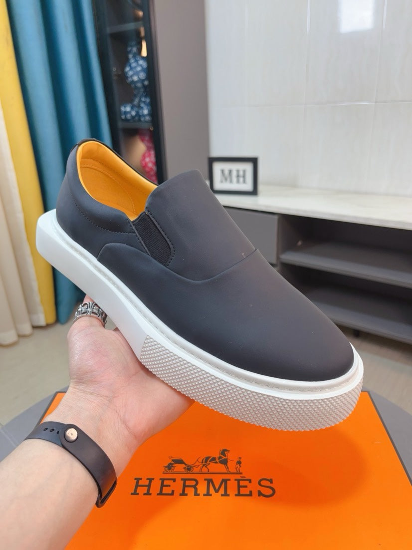 Hm Lance Slip-On Sneaker Denim Color Calfskin