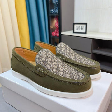 CD Granville Basic Loafer Olive Jacquard