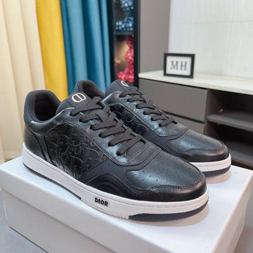 CD B27 Low-Top Sneaker Black Monogram Calfskin