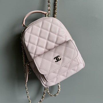 CC Mini 18 Backpack Pink Caviar Light Gold Hardware
