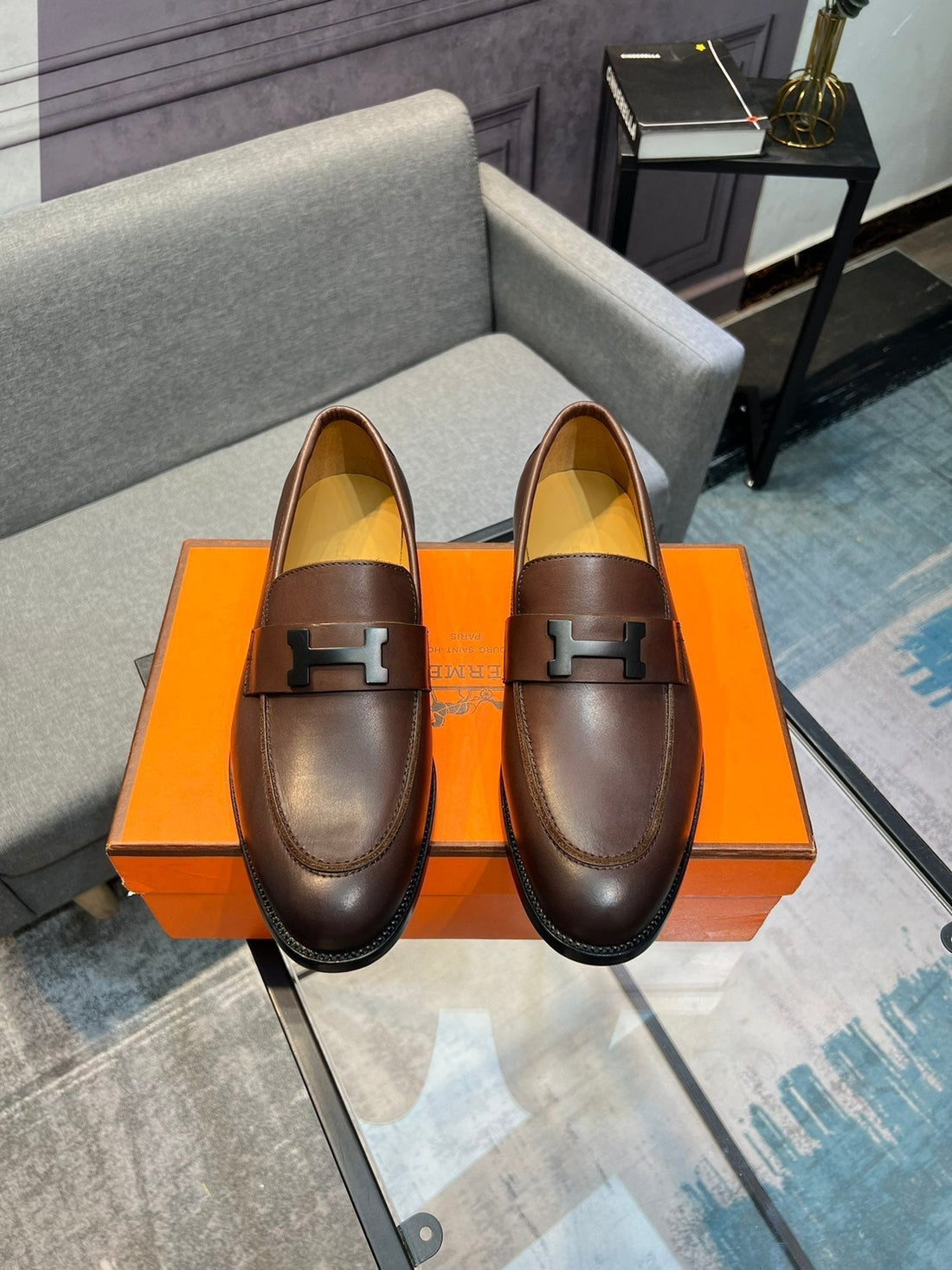 Hm Paris Loafer Brown Calfskin