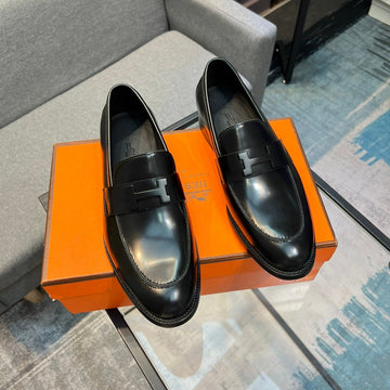 Hm Paris Loafer Glossy Black Calfskin
