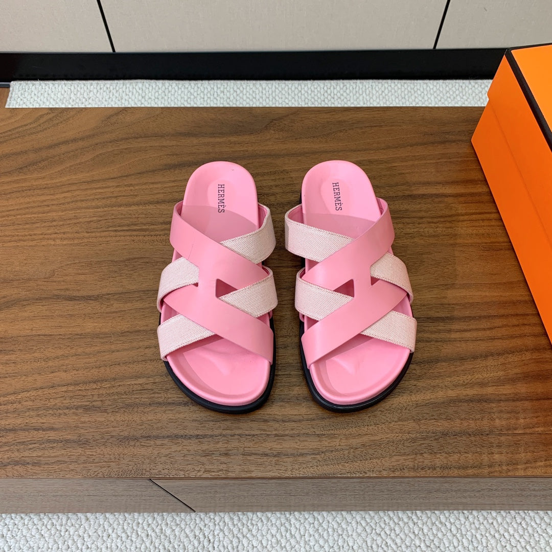 Hm Kazimir Sandal Pink Farbic Calfskin 293983