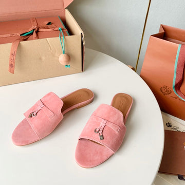 Summer Charms Sandals In Pink Suede