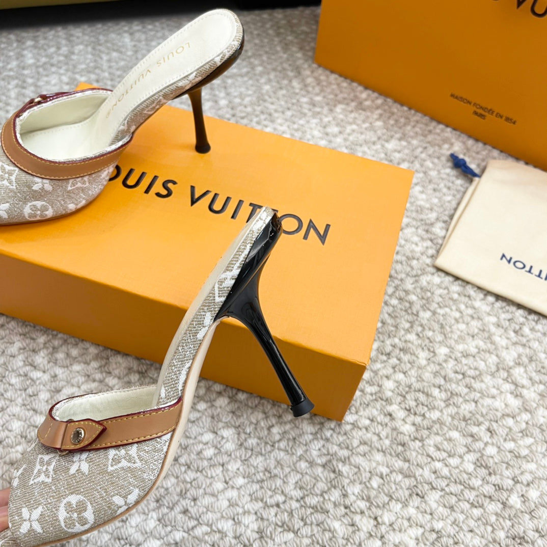 LV Neo Revival 90 Grey Monogram Denim Calfskin