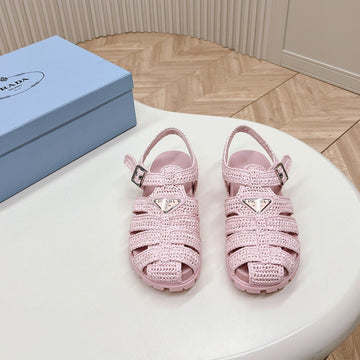 Pra Rubber Fisherman Sandals Light Pink Lambskin