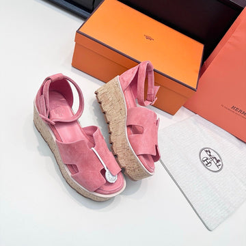 Hm Luce 30 Sandal 65MM Pink Suede 622756