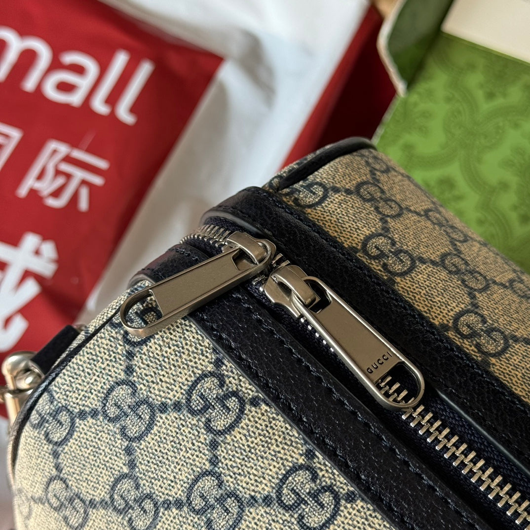 Gucci Ophidia Bag Beige Mix Blue Canvas 240088