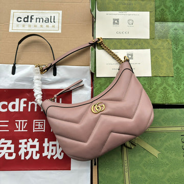 Marmont Shoulder Bag 26 In Nude Pink Calfskin