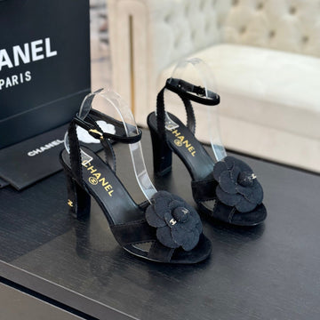 CC Sandals 80MM Black Suede