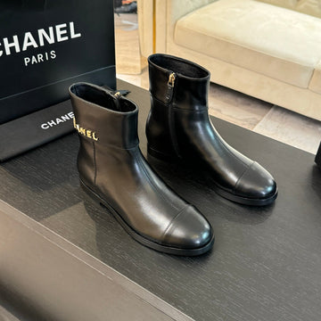 CC Ankle Boots 20MM Black Calfskin