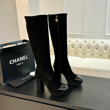 CC High Boots 80MM Black Suede