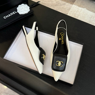 CC 25C Slingback Flat White Sheepskin 212950